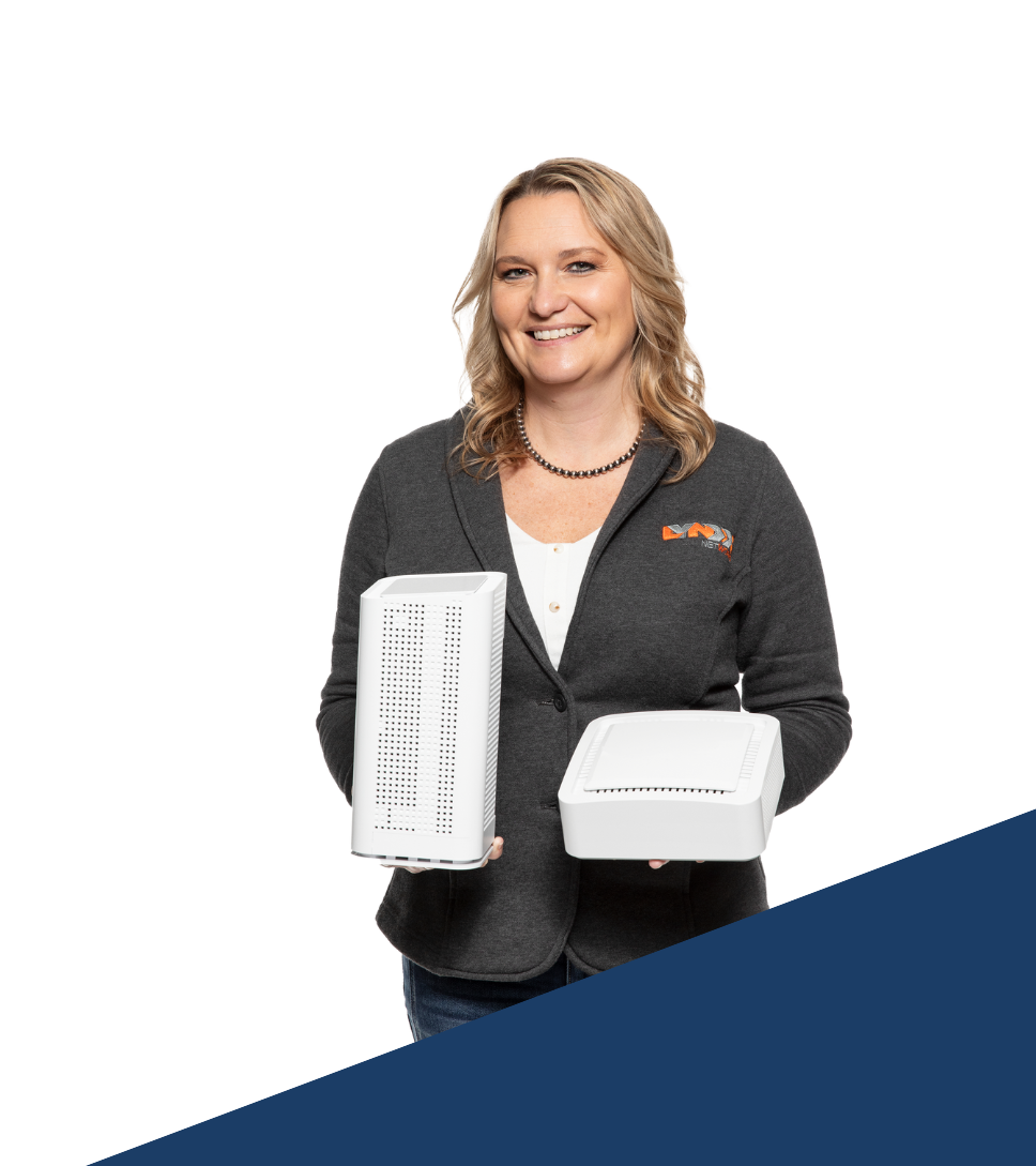 calista with equipment