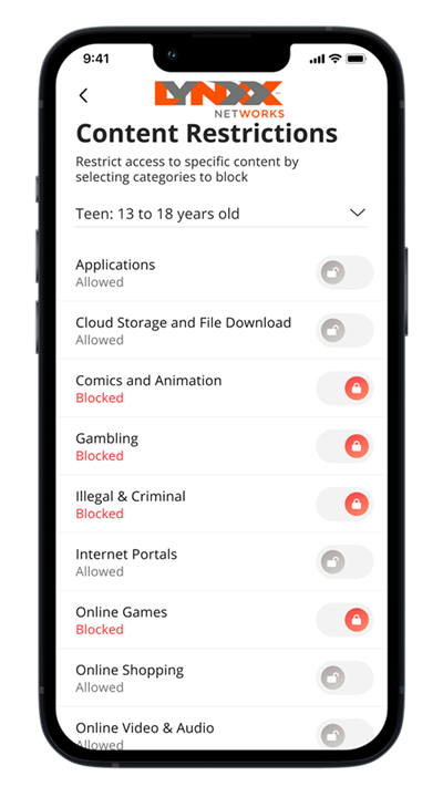 app setting restrictions