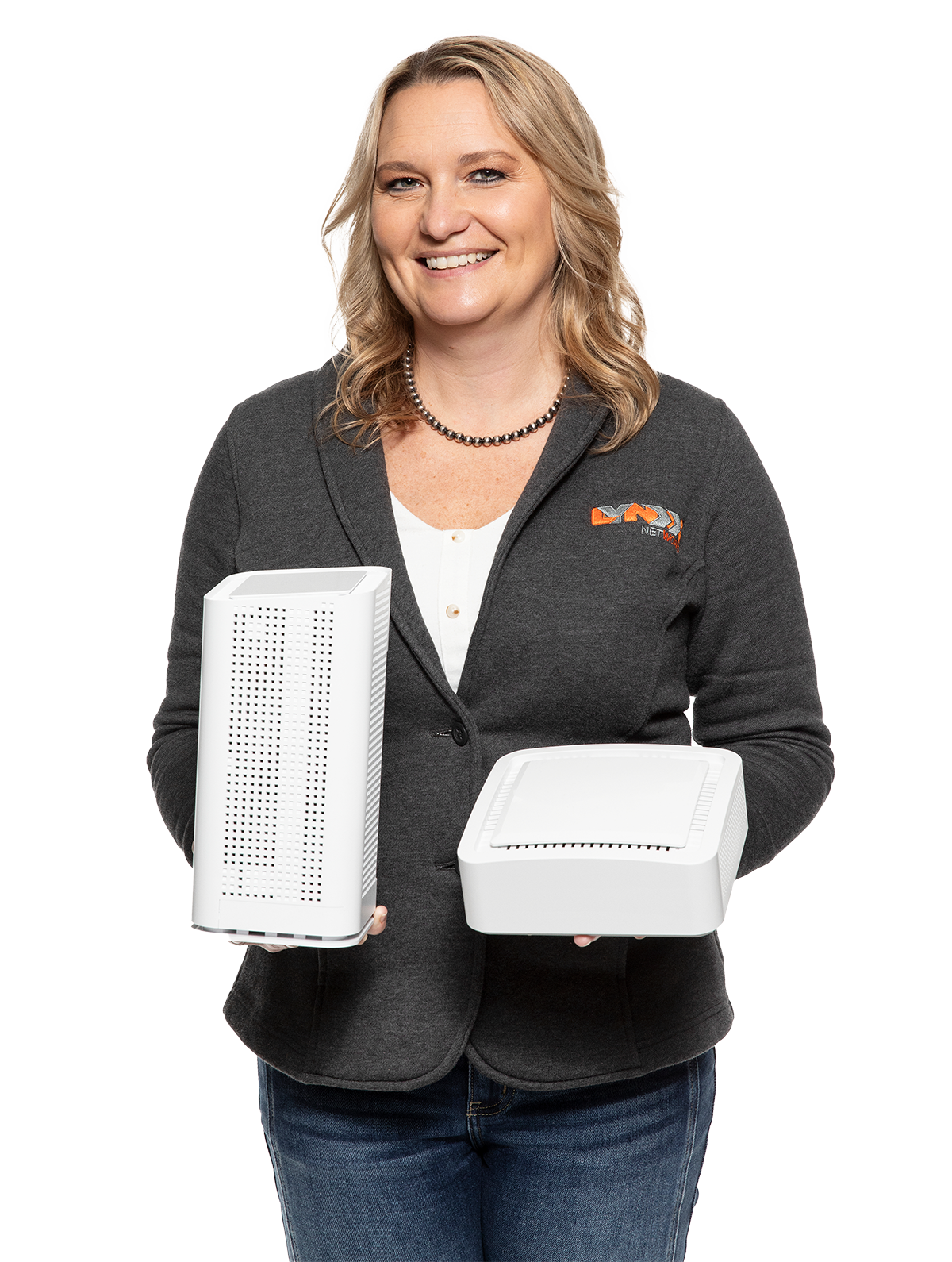 Calista with router and mesh equipment