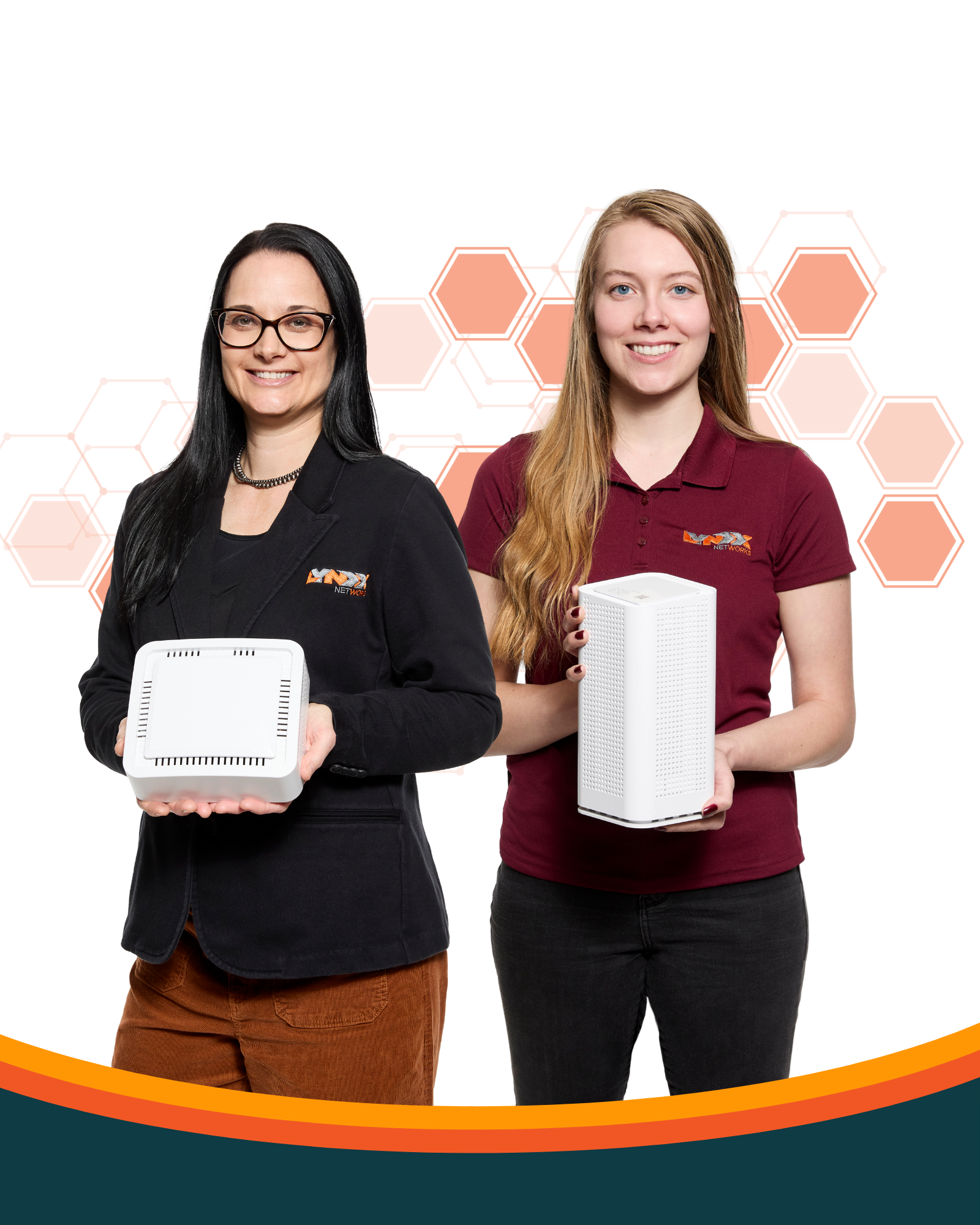 Erika And Jordan with Router